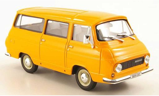 Skoda 1203 Kastenwagen 1/43 Abrex Lieferwagen orange miniature