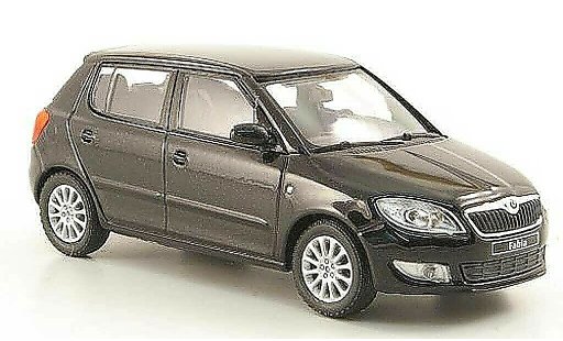 Skoda Fabia II 1/43 Abrex noire 2010 miniature