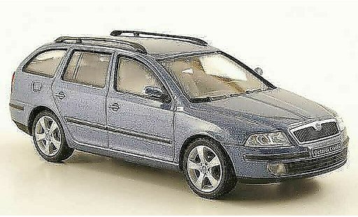 Skoda Octavia Combi 1/43 Abrex bleugrise miniature