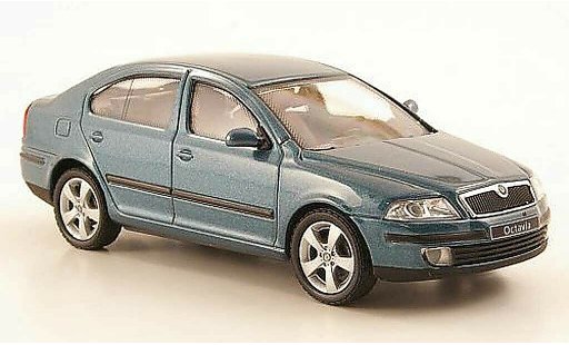 Skoda Octavia Limousine 1/43 Abrex Berline bleu miniature