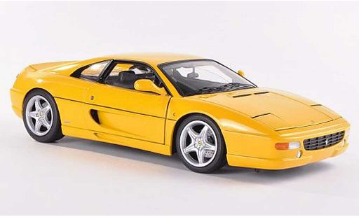 Ferrari F355 Berlinetta 1/18 Hot Wheels Elite jaune (Elite) miniature