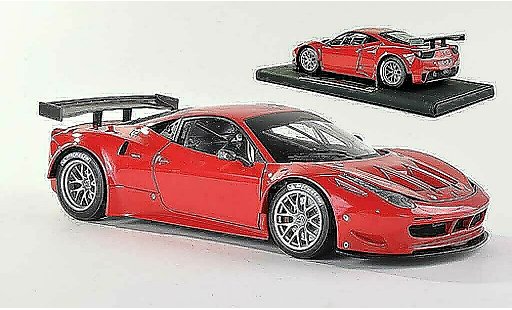 Ferrari 458 Italia GT2 1/18 Hot Wheels Elite rouge Presentationsfahrzeug (Elite Special) miniature