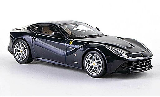 Ferrari F12 Berlinetta 1/43 Hot Wheels Elite 2 bleu (Elite) miniature