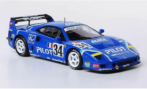 Ferrari F40 Competizione 1/43 Hot Wheels Elite No.34 Pilot M.Ferte / O.Thevenin / C.Palau 24h Le Mans 1994 miniature