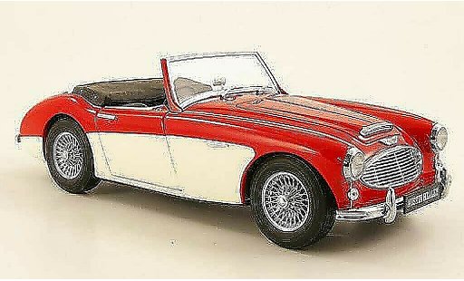 Austin Healey 3000 roadster 1/18 Kyosho MK1 rouge/blanche 1959 miniature