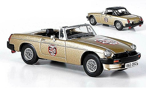 MG B Base 1/43 Vanguards gold ''50th anniversaire Model'' miniature