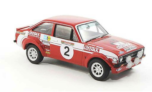 Ford Escort RS 1800 1/43 Vanguards MkII No.2 Cossack R.Clark / J.Porter Manx Rally 1975 miniature