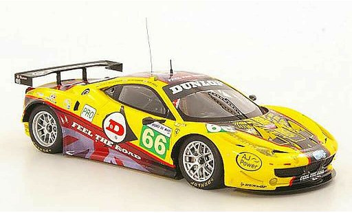 Ferrari 458 Italia GT2 1/43 Fujimi No.66 JMW Motorsport 24h Le Mans 2011 miniature