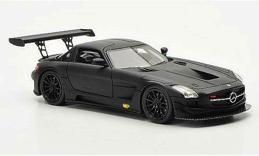 Mercedes SLS GT3 1/43 Schuco AMG mat noire miniature