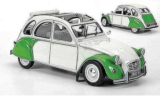 Citroen 2CV Dolly 1/18 Norev blanche/verte 1985 miniature