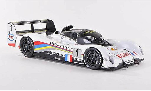 Peugeot 905 1993 1/18 Norev No.1 Esso 24h Le Mans Y.Dalmas/T.Boutsen/T.Fabi miniature