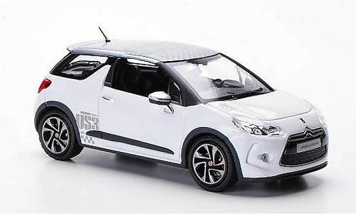 DS Automobiles DS3 Racing 1/43 Norev blanche/grise 2010 miniature