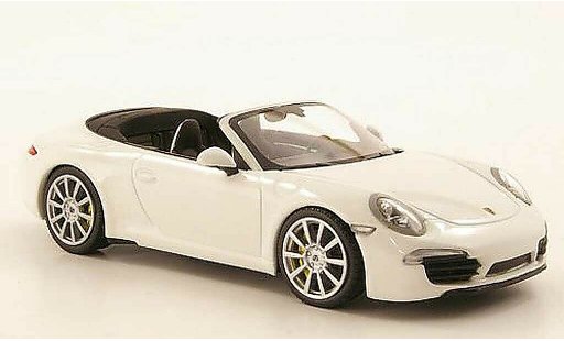 Porsche 911 Carrera 1/43 Minichamps Cabriolet blanche 2011 miniature