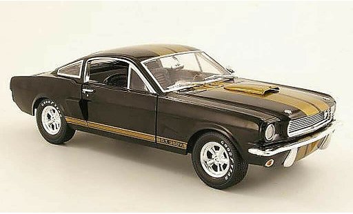 Shelby GT 350 1966 1/18 Shelby Collectibles H noire/or miniature