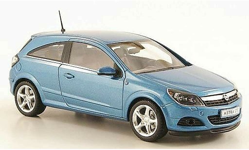 Opel Astra GTC 1/43 Minichamps H bleu 3-Turer miniature