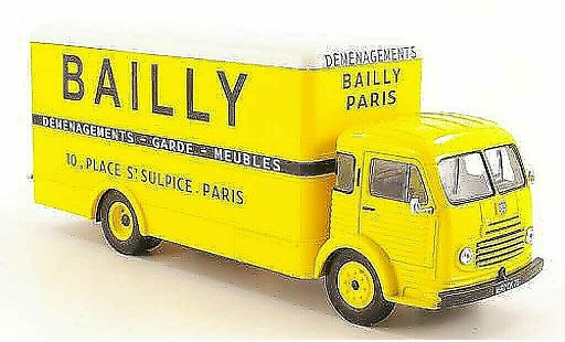 Simca Cargo Base 1/43 Hachette Bailly malle-LKW 1953 miniature