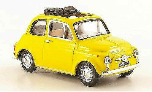 Fiat 500 F 1/43 Vitesse jaune ouvertes Rolltoit 1965 miniature