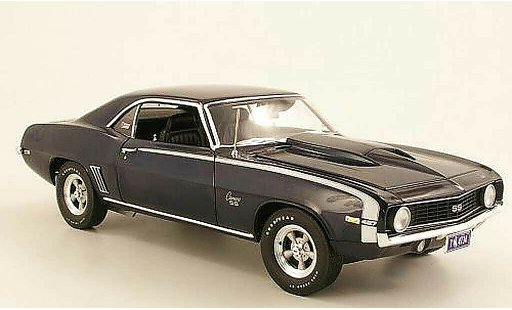 Chevrolet Camaro Z28 1/18 Highway 61 Baldwin Motion bleu 1969 miniature