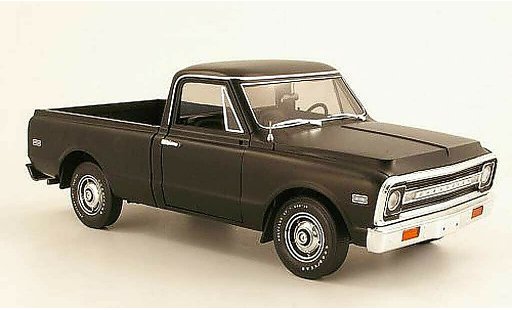 Chevrolet C-10 Pickup 1/18 Highway 61 Fleetside Pick Up noire 1972 miniature