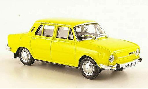 Skoda 110 Base 1/43 Abrex jaune 1969 miniature