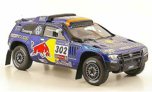 Volkswagen Touareg Dakar 1/43 Spark Race 3 No.302 Red Bull 2011 miniature