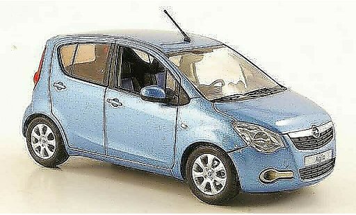 Opel Agila B 1/43 Schuco bleu 2008 miniature