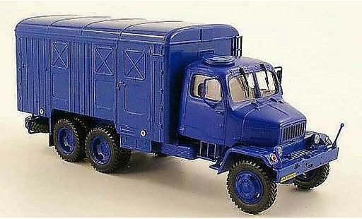 Praga V3S Kasten 1/43 Abrex fourgon bleu miniature