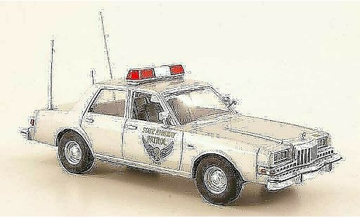 Dodge Diplomat police 1/43 First Response Ohio State Highway Patrol 1985 miniature