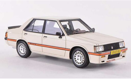 Mitsubishi Lancer 2000 Turbo 1/43 Neo EX PWO cremeblanche 1980 miniature