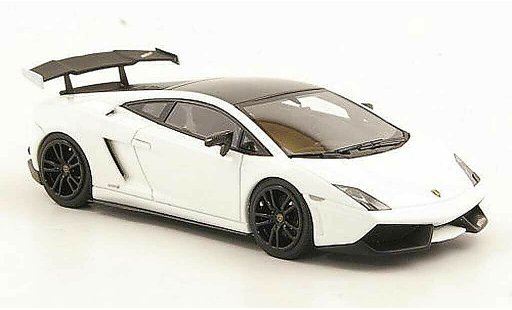 Lamborghini Gallardo LP570-4 1/43 Look Smart Super Trofeo Stradale blanche/noire miniature