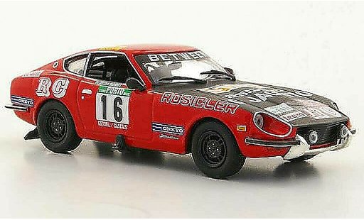 Datsun 240Z course 1/43 IXO No.16 P.Cortez / T.Gomes Rally Portugal 1975 miniature