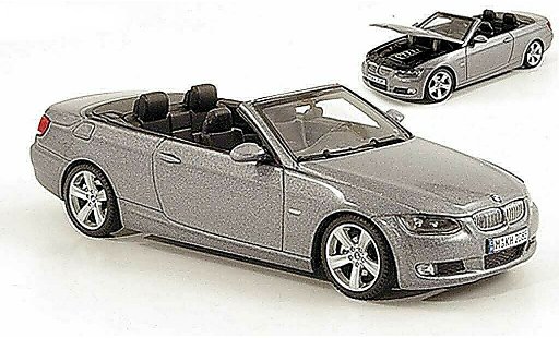 Bmw 335 cabriolet 1/43 Autoart E93 Cabrio grise 2006 miniature