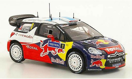 DS Automobiles DS3 WRC 2011 1/43 Spark No.1 S.Loeb / D.Elena Rally Finnland miniature