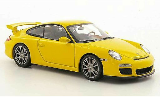 Porsche 911 GT3 1/43 Minichamps (II) jaune 2009 miniature