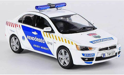 Mitsubishi Lancer Evolution X 1/43 Vitesse Hungarian Police 2009 miniature