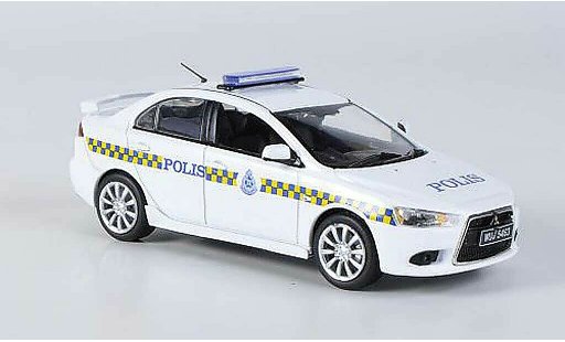 Mitsubishi Lancer Base 1/43 Vitesse Malaysia Police 2009 miniature