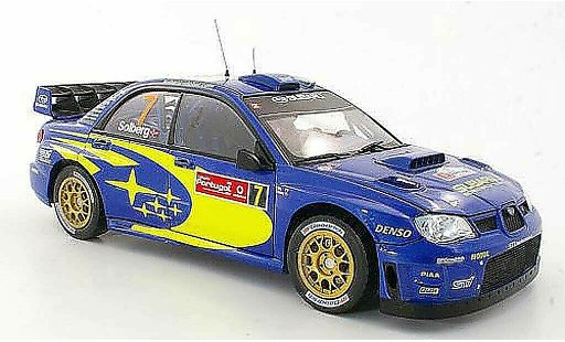 Subaru Impreza WRC 1/18 Sun Star No.7 P.Solberg / P.Mills Rally Portugal 2007 miniature