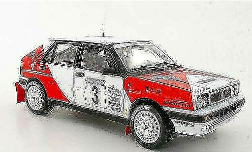 Lancia Delta HF Integrale 1/18 Sun Star No.3 Marlboro M.Ericsson / C.Billstam Rally Su&Atilde;&uml;de 1989 miniature
