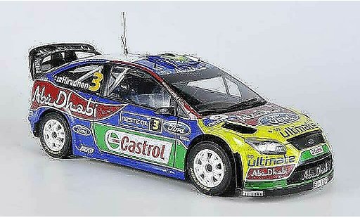 Ford Focus RS WRC 1/18 Sun Star 09 No.3 Abu Dhabi/BP Rally Finnland 2009 M.Hirvonen/J.Lehtinen miniature