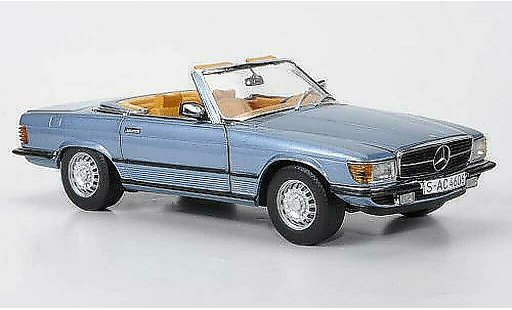 Mercedes 350 Base 1/18 Sun Star bleu 1977 miniature