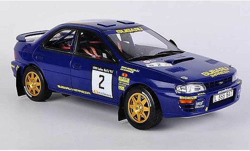 Subaru Impreza 555 1/18 Sun Star No.2 2nd 1000 Lakes Rally 1993 A.Vantanen/B.Berglund miniature