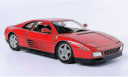 Ferrari 348 tb 1/18 Hot Wheels rouge miniature