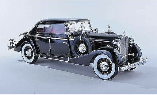 Maybach SW SW38 1/18 Signature 38 cabriolet Spohn noire 4-portes (Premium) 1937 miniature