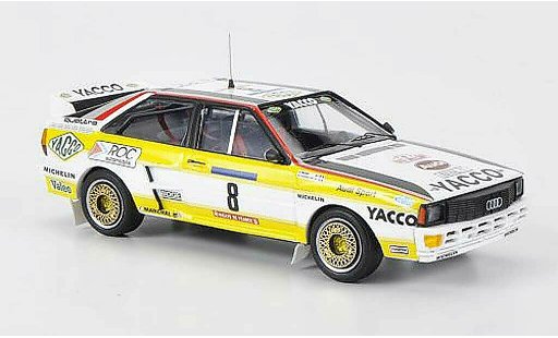 Audi Quattro coupe 1/43 Trofeu No.8 Yacco B.Darniche / A.Mahe Tour de Corse 1984 miniature