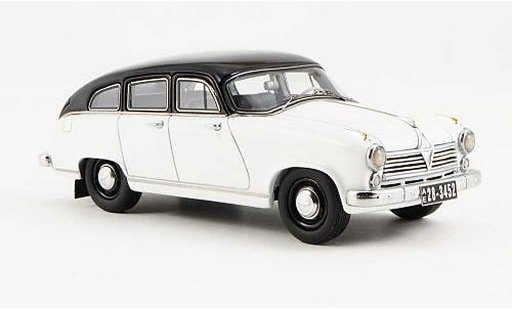 Borgward Hansa 2400 berline 1/43 Neo blanche/noire 1955 miniature