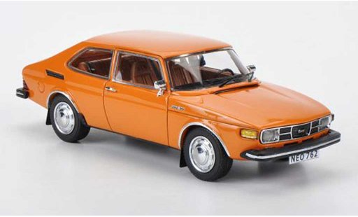 Saab 99 GL 1/43 Neo orange 1975 miniature