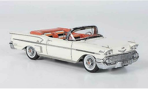 Chevrolet Bel Air Convertible 1/43 Neo 1958 Impala 2-portes Cabriolet blanche miniature