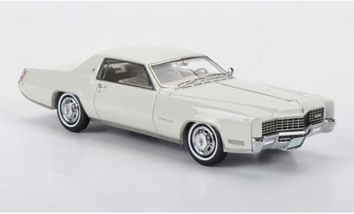 Cadillac Eldorado Coupe 1/43 Neo 2-portes blanche 1968 miniature
