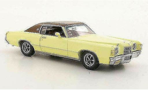 Pontiac Grand Prix Hardtop 1/43 Neo Coupe jaune/marron 1972 miniature