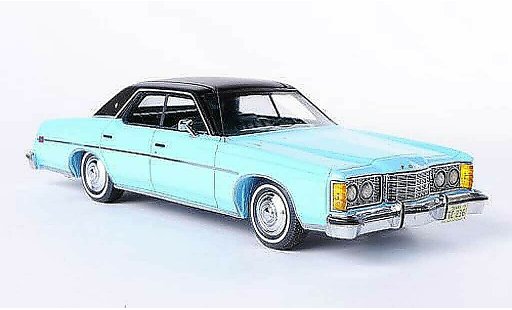 Ford LTD 1973 1/43 Neo bleu/mat noire miniature